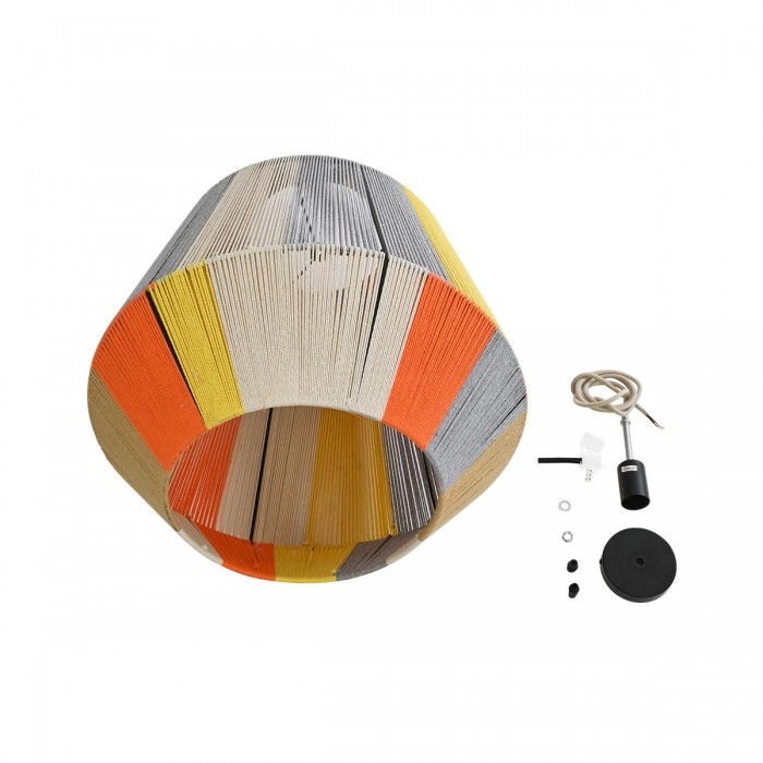 GloboStar® SALERNO 02289 Boho Κρεμαστό Φωτιστικό Πλέγμα Μονόφωτο 1 x E27 IP20 Πολύχρωμο Σχοινί - Μ50 x Π50 x Υ50cm GloboStar® SALERNO 02289 Boho Κρεμαστό Φωτιστικό Πλέγμα Μονόφωτο 1 x E27 IP20 Πολύχρωμο Σχοινί - Μ50 x Π50 x Υ50cm