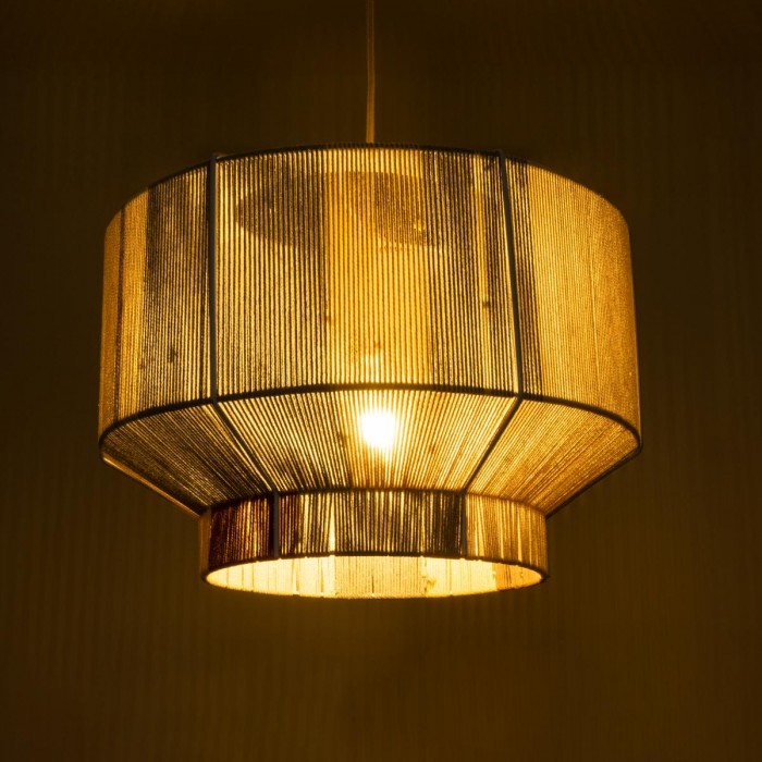 GloboStar® SALERNO 02290 Boho Κρεμαστό Φωτιστικό Πλέγμα Μονόφωτο 1 x E27 IP20 Πολύχρωμο Σχοινί - Μ50 x Π50 x Υ35cm GloboStar® SALERNO 02290 Boho Κρεμαστό Φωτιστικό Πλέγμα Μονόφωτο 1 x E27 IP20 Πολύχρωμο Σχοινί - Μ50 x Π50 x Υ35cm