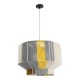 GloboStar® SALERNO 02290 Boho Κρεμαστό Φωτιστικό Πλέγμα Μονόφωτο 1 x E27 IP20 Πολύχρωμο Σχοινί - Μ50 x Π50 x Υ35cm GloboStar® SALERNO 02290 Boho Κρεμαστό Φωτιστικό Πλέγμα Μονόφωτο 1 x E27 IP20 Πολύχρωμο Σχοινί - Μ50 x Π50 x Υ35cm