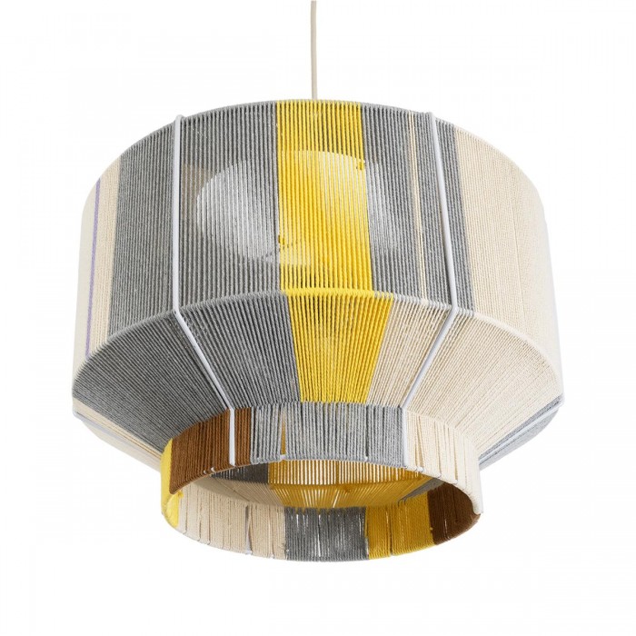 GloboStar® SALERNO 02290 Boho Κρεμαστό Φωτιστικό Πλέγμα Μονόφωτο 1 x E27 IP20 Πολύχρωμο Σχοινί - Μ50 x Π50 x Υ35cm GloboStar® SALERNO 02290 Boho Κρεμαστό Φωτιστικό Πλέγμα Μονόφωτο 1 x E27 IP20 Πολύχρωμο Σχοινί - Μ50 x Π50 x Υ35cm