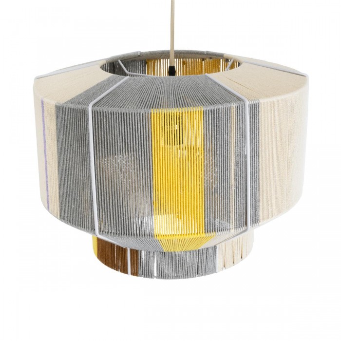 GloboStar® SALERNO 02290 Boho Κρεμαστό Φωτιστικό Πλέγμα Μονόφωτο 1 x E27 IP20 Πολύχρωμο Σχοινί - Μ50 x Π50 x Υ35cm GloboStar® SALERNO 02290 Boho Κρεμαστό Φωτιστικό Πλέγμα Μονόφωτο 1 x E27 IP20 Πολύχρωμο Σχοινί - Μ50 x Π50 x Υ35cm
