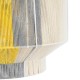 GloboStar® SALERNO 02290 Boho Κρεμαστό Φωτιστικό Πλέγμα Μονόφωτο 1 x E27 IP20 Πολύχρωμο Σχοινί - Μ50 x Π50 x Υ35cm GloboStar® SALERNO 02290 Boho Κρεμαστό Φωτιστικό Πλέγμα Μονόφωτο 1 x E27 IP20 Πολύχρωμο Σχοινί - Μ50 x Π50 x Υ35cm