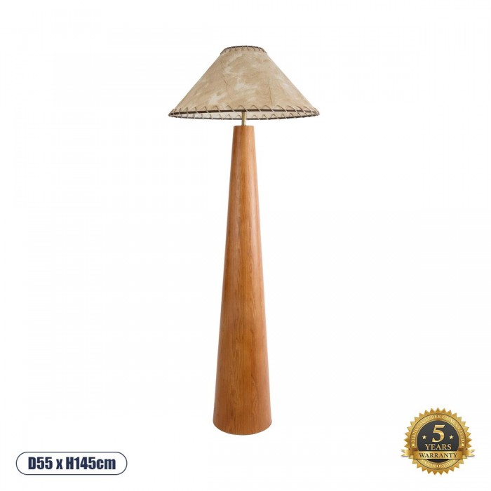 GloboStar® MASPALOMAS 02292 Boho Επιδαπέδιο Φωτιστικό Μονόφωτο 1 x E27 AC220-240V IP20 - Φ55 x Υ145cm - Μπεζ Ξύλινο Καμπάνα GloboStar® MASPALOMAS 02292 Boho Επιδαπέδιο Φωτιστικό Μονόφωτο 1 x E27 AC220-240V IP20 - Φ55 x Υ145cm - Μπεζ Ξύλινο Καμπάνα