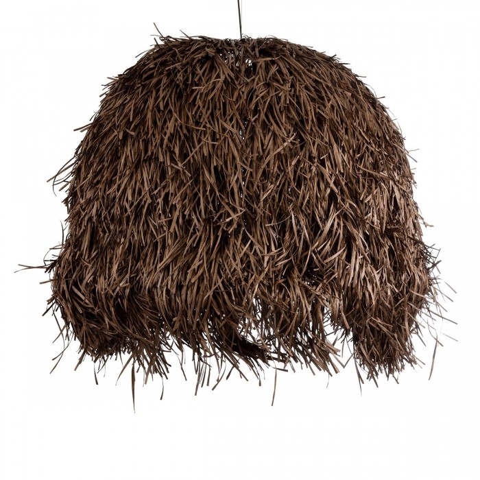 GloboStar® GUADELOUPE 02295 Boho Κρεμαστό Φωτιστικό Καμπάνα Μονόφωτο 1 x E27 IP20 Καφέ Ράφια - Μ120 x Π120 x Υ100cm GloboStar® GUADELOUPE 02295 Boho Κρεμαστό Φωτιστικό Καμπάνα Μονόφωτο 1 x E27 IP20 Καφέ Ράφια - Μ120 x Π120 x Υ100cm