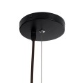 GloboStar® GUADELOUPE 02295 Boho Κρεμαστό Φωτιστικό Καμπάνα Μονόφωτο 1 x E27 IP20 Καφέ Ράφια - Μ120 x Π120 x Υ100cm