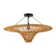 GloboStar® PALERMO 02308 Boho Φωτιστικό Οροφής Μονόφωτο 1 x E27 AC220-240V IP20 - Φ60 x Υ36cm - Μπεζ Καφέ Ξύλινο Μπαμπού Πλέγμα GloboStar® PALERMO 02308 Boho Φωτιστικό Οροφής Μονόφωτο 1 x E27 AC220-240V IP20 - Φ60 x Υ36cm - Μπεζ Καφέ Ξύλινο Μπαμπού Πλέγμα
