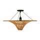 GloboStar® PALERMO 02308 Boho Φωτιστικό Οροφής Μονόφωτο 1 x E27 AC220-240V IP20 - Φ60 x Υ36cm - Μπεζ Καφέ Ξύλινο Μπαμπού Πλέγμα GloboStar® PALERMO 02308 Boho Φωτιστικό Οροφής Μονόφωτο 1 x E27 AC220-240V IP20 - Φ60 x Υ36cm - Μπεζ Καφέ Ξύλινο Μπαμπού Πλέγμα