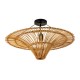 GloboStar® PALERMO 02308 Boho Φωτιστικό Οροφής Μονόφωτο 1 x E27 AC220-240V IP20 - Φ60 x Υ36cm - Μπεζ Καφέ Ξύλινο Μπαμπού Πλέγμα GloboStar® PALERMO 02308 Boho Φωτιστικό Οροφής Μονόφωτο 1 x E27 AC220-240V IP20 - Φ60 x Υ36cm - Μπεζ Καφέ Ξύλινο Μπαμπού Πλέγμα