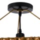 GloboStar® PALERMO 02308 Boho Φωτιστικό Οροφής Μονόφωτο 1 x E27 AC220-240V IP20 - Φ60 x Υ36cm - Μπεζ Καφέ Ξύλινο Μπαμπού Πλέγμα GloboStar® PALERMO 02308 Boho Φωτιστικό Οροφής Μονόφωτο 1 x E27 AC220-240V IP20 - Φ60 x Υ36cm - Μπεζ Καφέ Ξύλινο Μπαμπού Πλέγμα