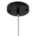 GloboStar® PRAIA 02316 Μοντέρνο Κρεμαστό Φωτιστικό Πλέγμα Δίφωτο 2 x E27 IP20 Μπεζ & Λευκό Ξύλο - Μ25 x Π25 x Υ112cm