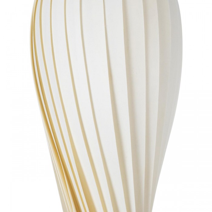 GloboStar® PRAIA 02317 Μοντέρνο Κρεμαστό Φωτιστικό Πλέγμα Δίφωτο 2 x E27 IP20 Μπεζ & Λευκό Ξύλο - Μ25 x Π25 x Υ145cm