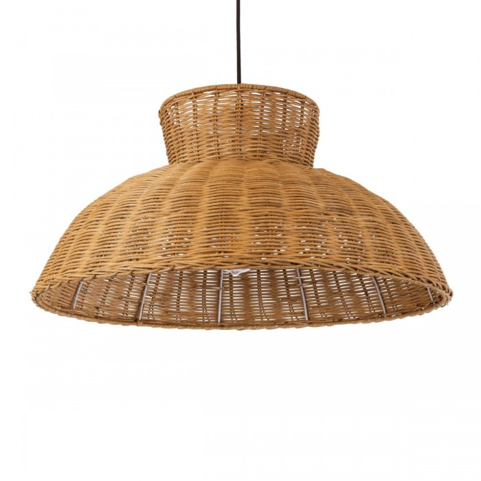 GloboStar® MALABO 02328 Boho Κρεμαστό Φωτιστικό Οροφής Μονόφωτο 1 x E27 AC220-240V IP20 - Φ60 x Υ31cm - Καφέ Ξύλινο Μπαμπού Πλέγμα GloboStar® MALABO 02328 Boho Κρεμαστό Φωτιστικό Οροφής Μονόφωτο 1 x E27 AC220-240V IP20 - Φ60 x Υ31cm - Καφέ Ξύλινο Μπαμπού Πλέγμα