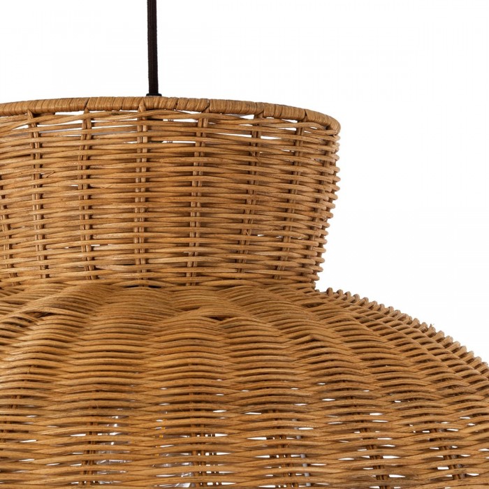 GloboStar® MALABO 02328 Boho Κρεμαστό Φωτιστικό Οροφής Μονόφωτο 1 x E27 AC220-240V IP20 - Φ60 x Υ31cm - Καφέ Ξύλινο Μπαμπού Πλέγμα GloboStar® MALABO 02328 Boho Κρεμαστό Φωτιστικό Οροφής Μονόφωτο 1 x E27 AC220-240V IP20 - Φ60 x Υ31cm - Καφέ Ξύλινο Μπαμπού Πλέγμα