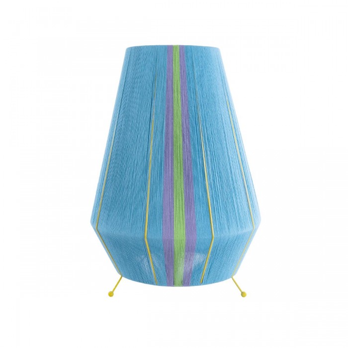 GloboStar® SALERNO 02333 Boho Επιδαπέδιο Φωτιστικό Μονόφωτο 1 x E27 IP20 Πολύχρωμο Βαμβακερό Νήμα - Μ50 x Π50 x Υ70cm GloboStar® SALERNO 02333 Boho Επιδαπέδιο Φωτιστικό Μονόφωτο 1 x E27 IP20 Πολύχρωμο Βαμβακερό Νήμα - Μ50 x Π50 x Υ70cm