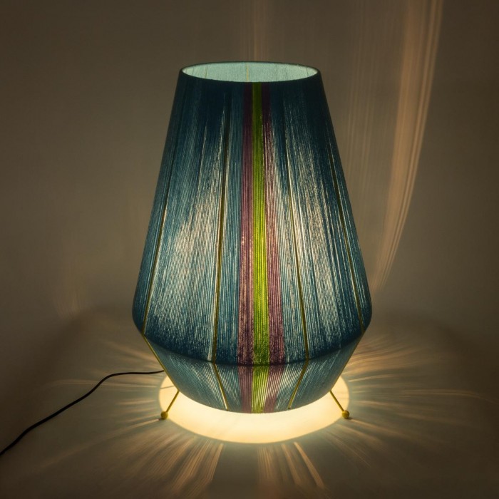 GloboStar® SALERNO 02333 Boho Επιδαπέδιο Φωτιστικό Μονόφωτο 1 x E27 IP20 Πολύχρωμο Βαμβακερό Νήμα - Μ50 x Π50 x Υ70cm GloboStar® SALERNO 02333 Boho Επιδαπέδιο Φωτιστικό Μονόφωτο 1 x E27 IP20 Πολύχρωμο Βαμβακερό Νήμα - Μ50 x Π50 x Υ70cm