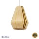 GLOBOSTAR® SALERNO 02334 Boho Κρεμαστό Φωτιστικό Οροφής με Ντουί 1 x E27 AC 220-240V IP20 - Μπεζ & Καφέ - Μ50 x Π50 x Υ60cm