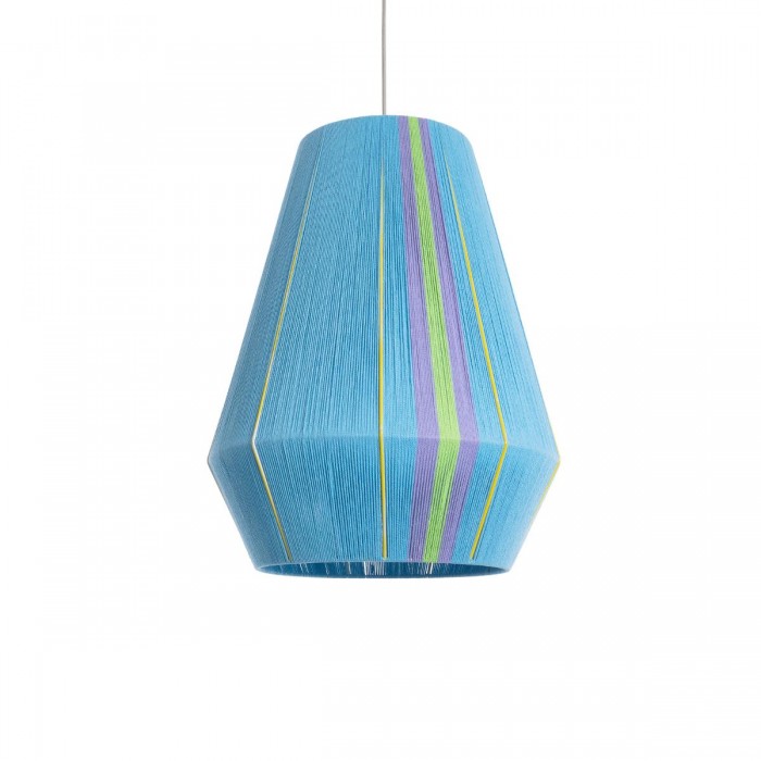 GloboStar® SALERNO 02336 Boho Κρεμαστό Φωτιστικό Πλέγμα Μονόφωτο 1 x E27 IP20 Πολύχρωμο Νήμα - Μ50 x Π50 x Υ60cm GloboStar® SALERNO 02336 Boho Κρεμαστό Φωτιστικό Πλέγμα Μονόφωτο 1 x E27 IP20 Πολύχρωμο Νήμα - Μ50 x Π50 x Υ60cm