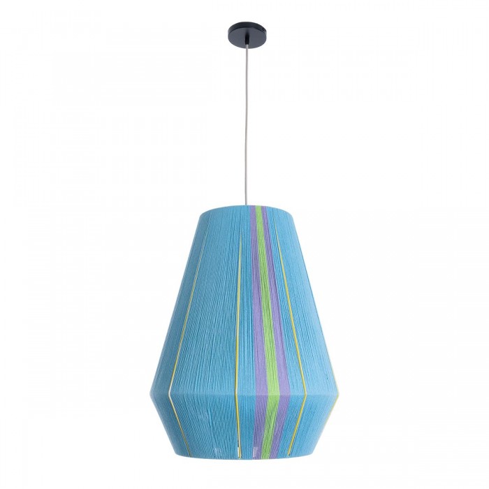 GloboStar® SALERNO 02336 Boho Κρεμαστό Φωτιστικό Πλέγμα Μονόφωτο 1 x E27 IP20 Πολύχρωμο Νήμα - Μ50 x Π50 x Υ60cm GloboStar® SALERNO 02336 Boho Κρεμαστό Φωτιστικό Πλέγμα Μονόφωτο 1 x E27 IP20 Πολύχρωμο Νήμα - Μ50 x Π50 x Υ60cm