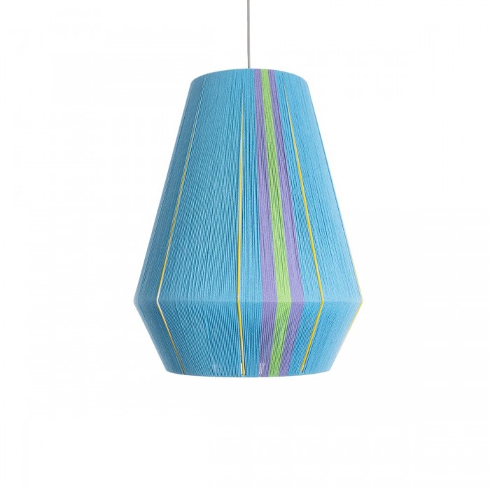 GloboStar® SALERNO 02336 Boho Κρεμαστό Φωτιστικό Πλέγμα Μονόφωτο 1 x E27 IP20 Πολύχρωμο Νήμα - Μ50 x Π50 x Υ60cm GloboStar® SALERNO 02336 Boho Κρεμαστό Φωτιστικό Πλέγμα Μονόφωτο 1 x E27 IP20 Πολύχρωμο Νήμα - Μ50 x Π50 x Υ60cm
