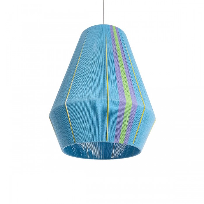 GloboStar® SALERNO 02336 Boho Κρεμαστό Φωτιστικό Πλέγμα Μονόφωτο 1 x E27 IP20 Πολύχρωμο Νήμα - Μ50 x Π50 x Υ60cm GloboStar® SALERNO 02336 Boho Κρεμαστό Φωτιστικό Πλέγμα Μονόφωτο 1 x E27 IP20 Πολύχρωμο Νήμα - Μ50 x Π50 x Υ60cm