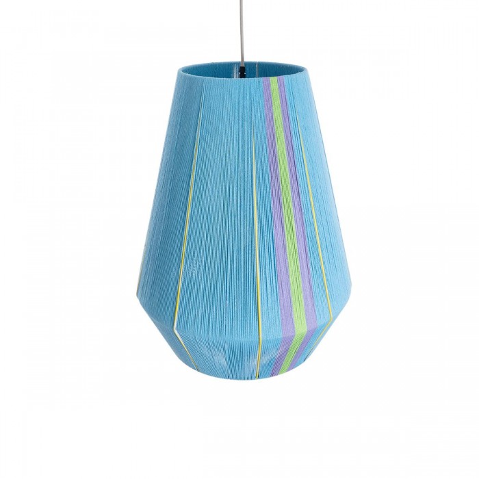 GloboStar® SALERNO 02336 Boho Κρεμαστό Φωτιστικό Πλέγμα Μονόφωτο 1 x E27 IP20 Πολύχρωμο Νήμα - Μ50 x Π50 x Υ60cm GloboStar® SALERNO 02336 Boho Κρεμαστό Φωτιστικό Πλέγμα Μονόφωτο 1 x E27 IP20 Πολύχρωμο Νήμα - Μ50 x Π50 x Υ60cm