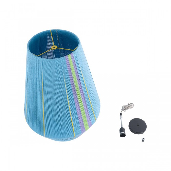 GloboStar® SALERNO 02336 Boho Κρεμαστό Φωτιστικό Πλέγμα Μονόφωτο 1 x E27 IP20 Πολύχρωμο Νήμα - Μ50 x Π50 x Υ60cm GloboStar® SALERNO 02336 Boho Κρεμαστό Φωτιστικό Πλέγμα Μονόφωτο 1 x E27 IP20 Πολύχρωμο Νήμα - Μ50 x Π50 x Υ60cm