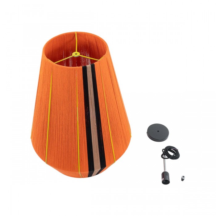 GloboStar® SALERNO 02337 Boho Κρεμαστό Φωτιστικό Πλέγμα Μονόφωτο 1 x E27 IP20 Πολύχρωμο Σχοινί - Μ50 x Π50 x Υ60cm GloboStar® SALERNO 02337 Boho Κρεμαστό Φωτιστικό Πλέγμα Μονόφωτο 1 x E27 IP20 Πολύχρωμο Σχοινί - Μ50 x Π50 x Υ60cm