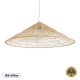 GloboStar® KAIA 02347 Boho Κρεμαστό Φωτιστικό Καμπάνα Μονόφωτο 1 x E27 IP20 Μπεζ Ξύλο - Μ80 x Π80 x Υ26cm GloboStar® KAIA 02347 Boho Κρεμαστό Φωτιστικό Καμπάνα Μονόφωτο 1 x E27 IP20 Μπεζ Ξύλο - Μ80 x Π80 x Υ26cm