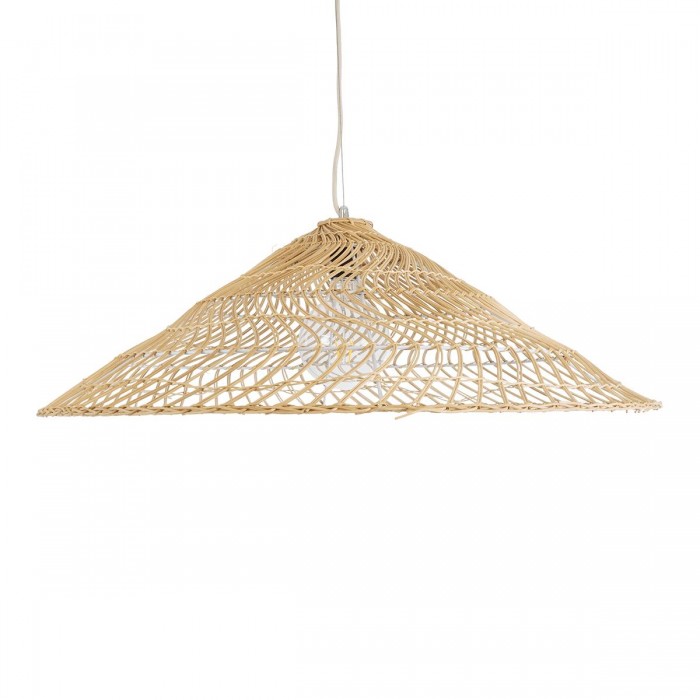 GloboStar® KAIA 02347 Boho Κρεμαστό Φωτιστικό Καμπάνα Μονόφωτο 1 x E27 IP20 Μπεζ Ξύλο - Μ80 x Π80 x Υ26cm GloboStar® KAIA 02347 Boho Κρεμαστό Φωτιστικό Καμπάνα Μονόφωτο 1 x E27 IP20 Μπεζ Ξύλο - Μ80 x Π80 x Υ26cm