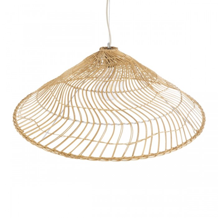 GloboStar® KAIA 02347 Boho Κρεμαστό Φωτιστικό Καμπάνα Μονόφωτο 1 x E27 IP20 Μπεζ Ξύλο - Μ80 x Π80 x Υ26cm GloboStar® KAIA 02347 Boho Κρεμαστό Φωτιστικό Καμπάνα Μονόφωτο 1 x E27 IP20 Μπεζ Ξύλο - Μ80 x Π80 x Υ26cm