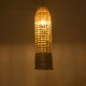 GloboStar® WAIKIKI 02350 Boho Κρεμαστό Φωτιστικό Πλέγμα Μονόφωτο 1 x E27 IP20 Μπεζ Ξύλο - Μ20 x Π20 x Υ80cm GloboStar® WAIKIKI 02350 Boho Κρεμαστό Φωτιστικό Πλέγμα Μονόφωτο 1 x E27 IP20 Μπεζ Ξύλο - Μ20 x Π20 x Υ80cm