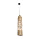GloboStar® WAIKIKI 02350 Boho Κρεμαστό Φωτιστικό Πλέγμα Μονόφωτο 1 x E27 IP20 Μπεζ Ξύλο - Μ20 x Π20 x Υ80cm GloboStar® WAIKIKI 02350 Boho Κρεμαστό Φωτιστικό Πλέγμα Μονόφωτο 1 x E27 IP20 Μπεζ Ξύλο - Μ20 x Π20 x Υ80cm