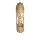 GloboStar® WAIKIKI 02350 Boho Κρεμαστό Φωτιστικό Πλέγμα Μονόφωτο 1 x E27 IP20 Μπεζ Ξύλο - Μ20 x Π20 x Υ80cm GloboStar® WAIKIKI 02350 Boho Κρεμαστό Φωτιστικό Πλέγμα Μονόφωτο 1 x E27 IP20 Μπεζ Ξύλο - Μ20 x Π20 x Υ80cm