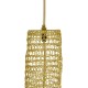 GloboStar® KENTUCKY 02357 Vintage Κρεμαστό Φωτιστικό Οροφής Μονόφωτο 1 x E27 AC220-240V IP20 - Φ60 x Υ90cm - Χρυσό Μεταλλικό Πλέγμα
