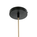 GloboStar® KENTUCKY 02357 Vintage Κρεμαστό Φωτιστικό Οροφής Μονόφωτο 1 x E27 AC220-240V IP20 - Φ60 x Υ90cm - Χρυσό Μεταλλικό Πλέγμα