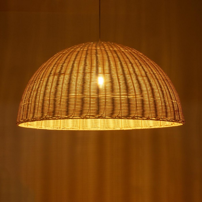 GloboStar® MONTANA 02379 Boho Κρεμαστό Φωτιστικό Οροφής Μονόφωτο 1 x E27 AC220-240V IP20 - Φ80 x Υ40cm - Μπεζ Μπαμπού Πλέγμα Καμπάνα GloboStar® MONTANA 02379 Boho Κρεμαστό Φωτιστικό Οροφής Μονόφωτο 1 x E27 AC220-240V IP20 - Φ80 x Υ40cm - Μπεζ Μπαμπού Πλέγμα Καμπάνα