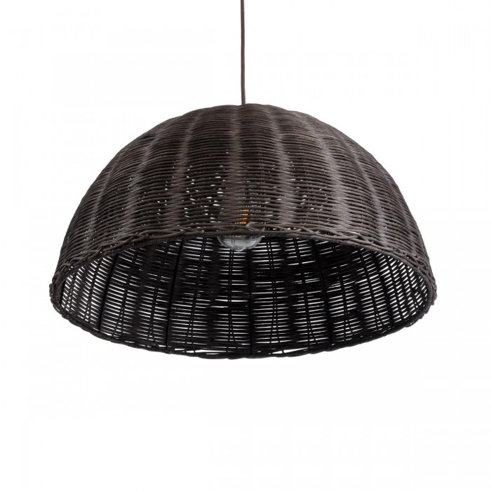 GloboStar® MONTANA 02381 Boho Κρεμαστό Φωτιστικό Καμπάνα Μονόφωτο 1 x E27 IP20 Καφέ Ξύλο - Μ50 x Π50 x Υ25cm GloboStar® MONTANA 02381 Boho Κρεμαστό Φωτιστικό Καμπάνα Μονόφωτο 1 x E27 IP20 Καφέ Ξύλο - Μ50 x Π50 x Υ25cm