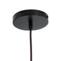 GloboStar® MONTANA 02381 Boho Κρεμαστό Φωτιστικό Καμπάνα Μονόφωτο 1 x E27 IP20 Καφέ Ξύλο - Μ50 x Π50 x Υ25cm