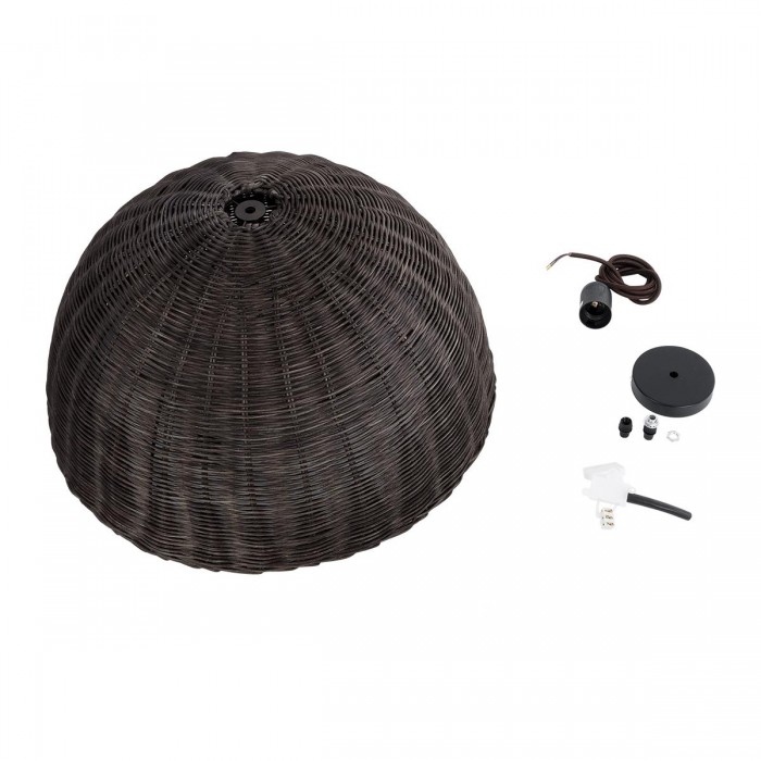 GloboStar® MONTANA 02381 Boho Κρεμαστό Φωτιστικό Καμπάνα Μονόφωτο 1 x E27 IP20 Καφέ Ξύλο - Μ50 x Π50 x Υ25cm GloboStar® MONTANA 02381 Boho Κρεμαστό Φωτιστικό Καμπάνα Μονόφωτο 1 x E27 IP20 Καφέ Ξύλο - Μ50 x Π50 x Υ25cm