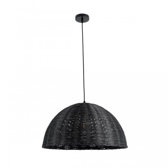 GloboStar® MONTANA 02383 Boho Κρεμαστό Φωτιστικό Οροφής Μονόφωτο 1 x E27 AC220-240V IP20 - Φ50 x Υ25cm - Μαύρο Μπαμπού Πλέγμα Καμπάνα GloboStar® MONTANA 02383 Boho Κρεμαστό Φωτιστικό Οροφής Μονόφωτο 1 x E27 AC220-240V IP20 - Φ50 x Υ25cm - Μαύρο Μπαμπού Πλέγμα Καμπάνα