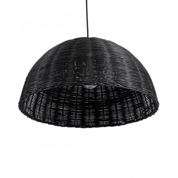 GloboStar® MONTANA 02383 Boho Κρεμαστό Φωτιστικό Οροφής Μονόφωτο 1 x E27 AC220-240V IP20 - Φ50 x Υ25cm - Μαύρο Μπαμπού Πλέγμα Καμπάνα GloboStar® MONTANA 02383 Boho Κρεμαστό Φωτιστικό Οροφής Μονόφωτο 1 x E27 AC220-240V IP20 - Φ50 x Υ25cm - Μαύρο Μπαμπού Πλέγμα Καμπάνα