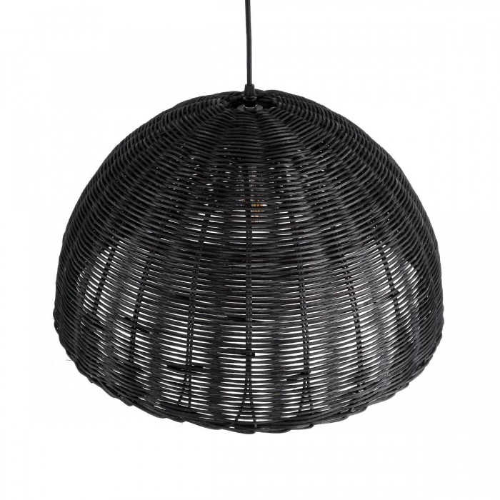 GloboStar® MONTANA 02383 Boho Κρεμαστό Φωτιστικό Οροφής Μονόφωτο 1 x E27 AC220-240V IP20 - Φ50 x Υ25cm - Μαύρο Μπαμπού Πλέγμα Καμπάνα GloboStar® MONTANA 02383 Boho Κρεμαστό Φωτιστικό Οροφής Μονόφωτο 1 x E27 AC220-240V IP20 - Φ50 x Υ25cm - Μαύρο Μπαμπού Πλέγμα Καμπάνα