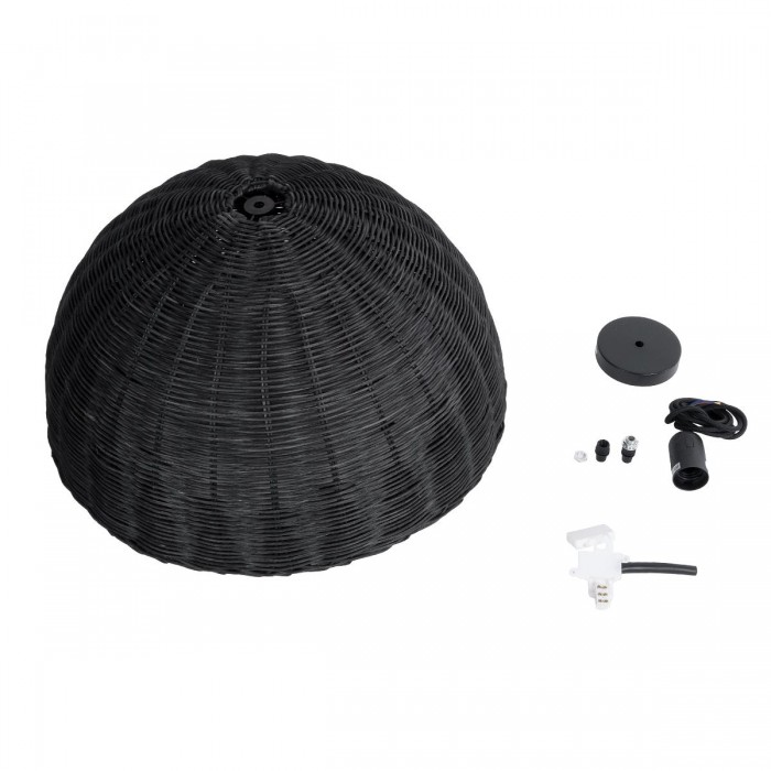 GloboStar® MONTANA 02383 Boho Κρεμαστό Φωτιστικό Οροφής Μονόφωτο 1 x E27 AC220-240V IP20 - Φ50 x Υ25cm - Μαύρο Μπαμπού Πλέγμα Καμπάνα GloboStar® MONTANA 02383 Boho Κρεμαστό Φωτιστικό Οροφής Μονόφωτο 1 x E27 AC220-240V IP20 - Φ50 x Υ25cm - Μαύρο Μπαμπού Πλέγμα Καμπάνα