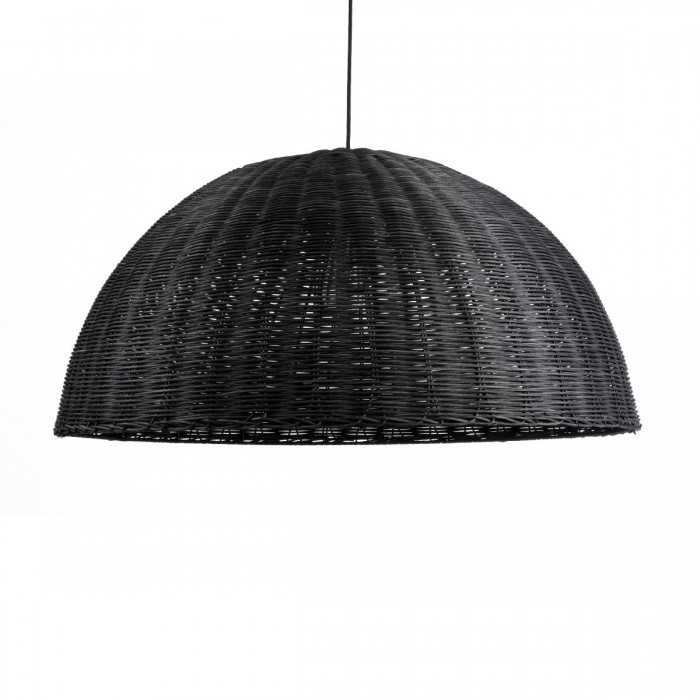 GloboStar® MONTANA 02384 Boho Κρεμαστό Φωτιστικό Οροφής Μονόφωτο 1 x E27 AC220-240V IP20 - Φ80 x Υ40cm - Μαύρο Μπαμπού Πλέγμα Καμπάνα GloboStar® MONTANA 02384 Boho Κρεμαστό Φωτιστικό Οροφής Μονόφωτο 1 x E27 AC220-240V IP20 - Φ80 x Υ40cm - Μαύρο Μπαμπού Πλέγμα Καμπάνα