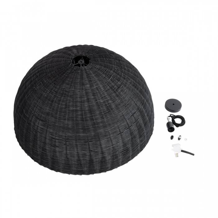 GloboStar® MONTANA 02384 Boho Κρεμαστό Φωτιστικό Οροφής Μονόφωτο 1 x E27 AC220-240V IP20 - Φ80 x Υ40cm - Μαύρο Μπαμπού Πλέγμα Καμπάνα GloboStar® MONTANA 02384 Boho Κρεμαστό Φωτιστικό Οροφής Μονόφωτο 1 x E27 AC220-240V IP20 - Φ80 x Υ40cm - Μαύρο Μπαμπού Πλέγμα Καμπάνα