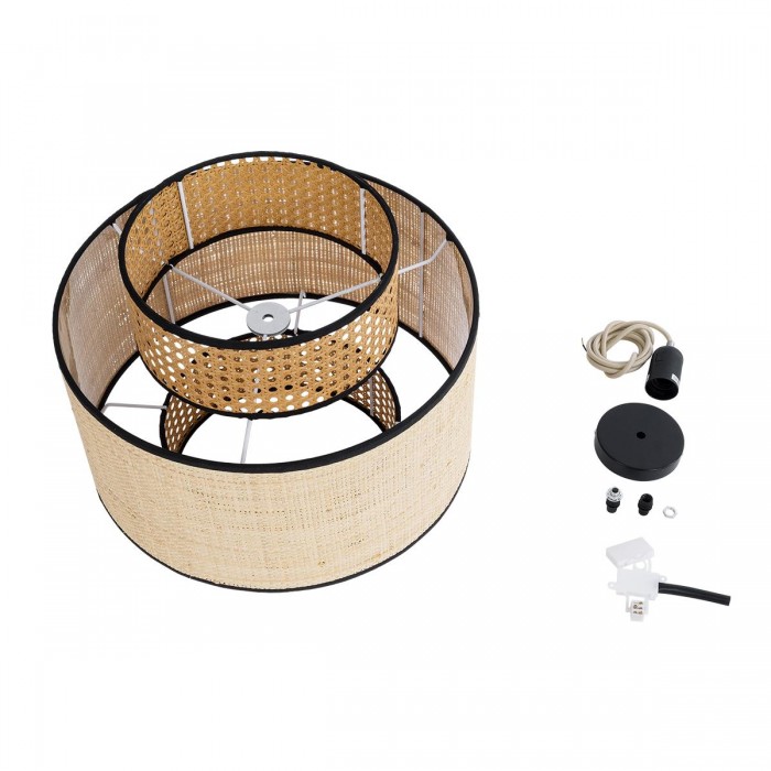 GloboStar® BRAVADO 02386 Boho Κρεμαστό Φωτιστικό Οροφής Μονόφωτο 1 x E27 AC220-240V IP20 - Φ40 x Υ35cm - Καφέ με Μπεζ Μπαμπού Πλέγμα GloboStar® BRAVADO 02386 Boho Κρεμαστό Φωτιστικό Οροφής Μονόφωτο 1 x E27 AC220-240V IP20 - Φ40 x Υ35cm - Καφέ με Μπεζ Μπαμπού Πλέγμα