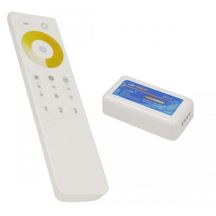 Ασύρματο LED Dimmer με Χειριστήριο Αφής 2.4G RF CCT 2 Χρωμάτων για Ένα Group 12v (144w) - 24v (288w) DC GloboStar 04040 Ασύρματο LED Dimmer με Χειριστήριο Αφής 2.4G RF CCT 2 Χρωμάτων για Ένα Group 12v (144w) - 24v (288w) DC GloboStar 04040