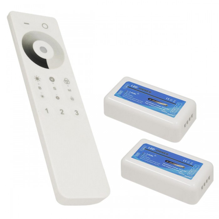 Ασύρματο LED Dimmer με Χειριστήριο Αφής 2.4G RF για Δύο Groups 12v (288w) - 24v (576w) DC GloboStar 04138 Ασύρματο LED Dimmer με Χειριστήριο Αφής 2.4G RF για Δύο Groups 12v (288w) - 24v (576w) DC GloboStar 04138