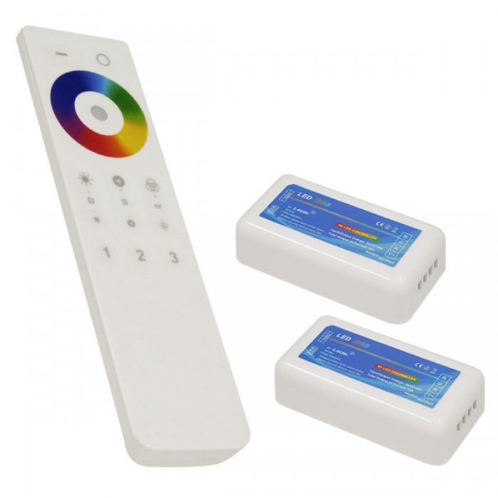 Ασύρματος LED RGB Controller με Χειριστήριο Αφής 2.4G RF για Δυο Group 12v (288w) - 24v (576w) DC GloboStar 04142 Ασύρματος LED RGB Controller με Χειριστήριο Αφής 2.4G RF για Δυο Group 12v (288w) - 24v (576w) DC GloboStar 04142