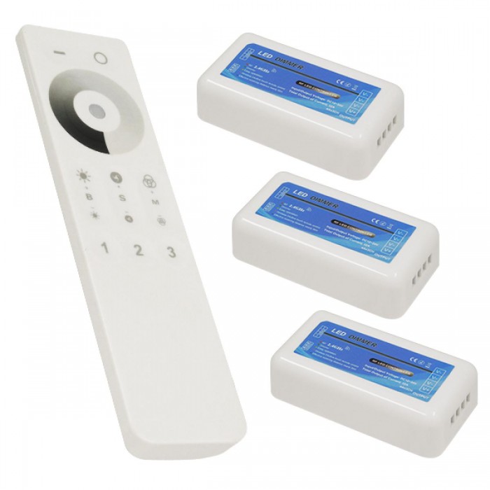 Ασύρματο LED Dimmer με Χειριστήριο Αφής 2.4G RF για Τρία Groups 12v (432w) - 24v (864w) DC GloboStar 04238 Ασύρματο LED Dimmer με Χειριστήριο Αφής 2.4G RF για Τρία Groups 12v (432w) - 24v (864w) DC GloboStar 04238